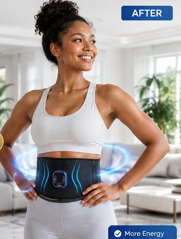 Engaged, lifted core posture after a Nictiva session